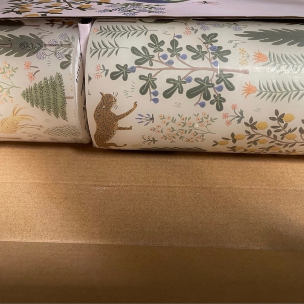 Open Box Rifle Paper Co. Menagerie Pillar Candle (Set of 2) - Picture 4 of 7